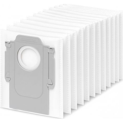 Lot de 12 sacs à poussière compatibles Roborock Q5+, Q5 Pro+, Q7+, Q7 Max+, S7 MaxV Ultra, S7 Pro Ultra, Q8+, S8+ et S8 Pro Ultra (1/2)