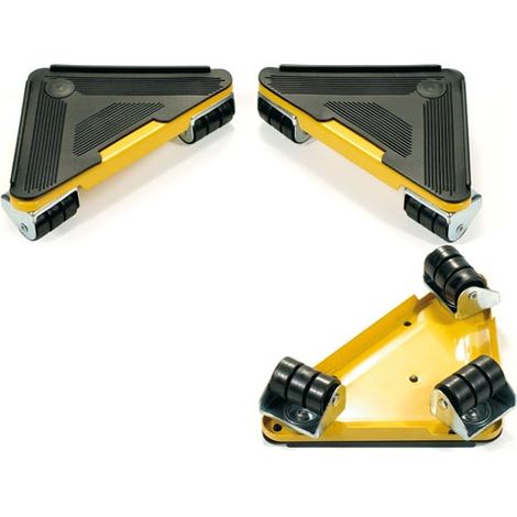 Set de roulettes d’angle pour meubles 100 kg – 4 patins antidérapants – 36 roues pour déplacement fluide – Outil ergonomique pour déménagement – Toolland