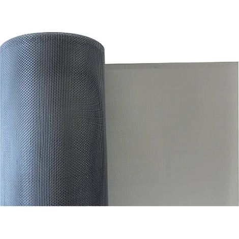TELA ZANZARIERA ALLUMINIO mt 0,50 x 30 - maglia 18 x 16