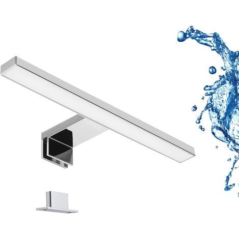 24 Lampe de miroir à LED I lampe de salle de bain I lampe de maquillage I salle de bain I plafonnier I éclairage de placard I lampe à pince I IP44 I 30CM I 5W [Classe énergétique E] (1/5)