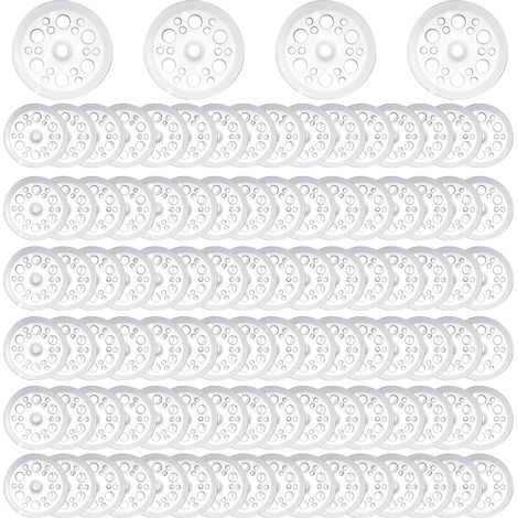 Rondelles Plates en Plastique, 45mm, Polypropylène, pour Fixation et Support des Panneaux Isolants en Mousse (1/5)
