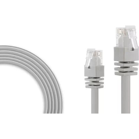 Ultra Secure – Câble Ethernet RJ45 18 mètres pour caméras PoE et NVR – Catégorie 5E UTP – Connecteurs RJ45 mâle – Transmission optimale de données