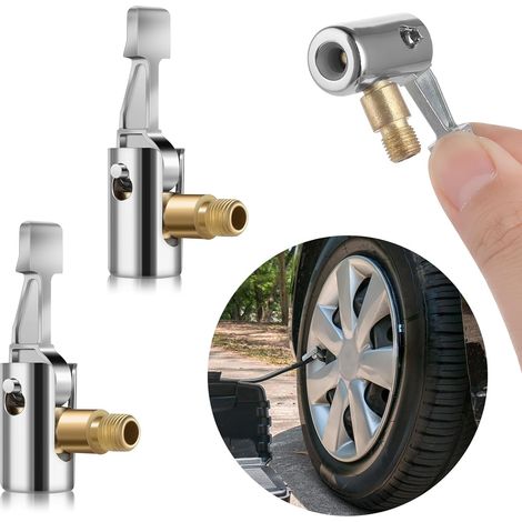 2 pieces 8 mm car valve adapter, inflator tip air chuck, car valve adapter, tire valve clip, bicycle valve for valves (1/5)