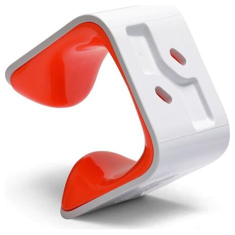 Soporte de pared para bicicleta Roadie S blanco y naranja Hornit Clug (23-32 mm) - soporte para bicicleta