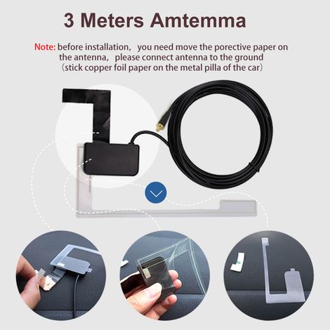 Boîtier radio numérique DAB+009 avec antenne tuner FM et alimentation USB pour autoradio Android 5.1 et versions ultérieures (uniquement pour les pays disposant d'un signal DAB). (1/5)