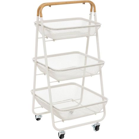 Carro mayaj con ruedas 3 niveles 48x41,5cm - 5five
