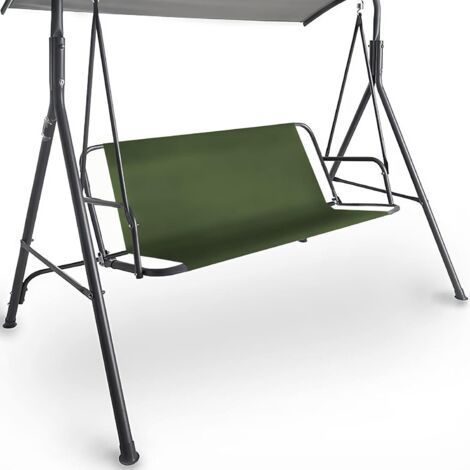 148 x 50 x 50 cm - Black Replacement Garden Swing Cover Made from Durable 600D Oxford Fabric Universal Fit for 3 Seater Swing (1/5)