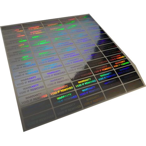 70 Etichette adesive sigilli ologrammi di garanzia e sicurezza (1/3)