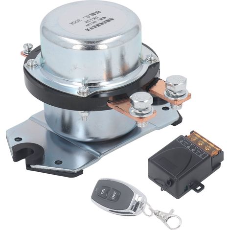 Relais solénoïde 12 V 300 A, contacteur en alliage argenté, pour moteur d'éclairage automobile (1/5)