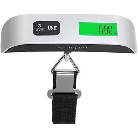 (Argent) Hostweigh NS -14 LCD Mini bagages Balance électronique Capacité 50kg (1/4)