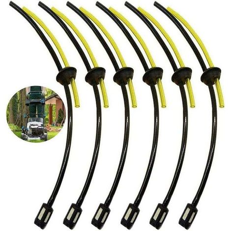Conector de línea de combustible de 6 piezas, línea de combustible universal para desbrozadora, cortasetos, cortadora de maleza