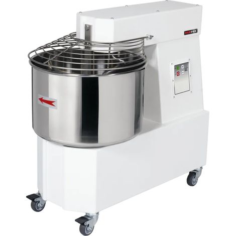 Pétrin à pâte à vitesse unique récipient non amovible 53 l 400 V REDFOX - HTF 53 T - REDFOX