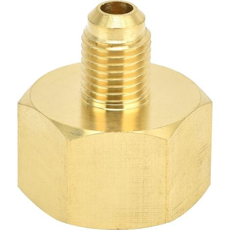 Adaptateur de Réfrigérant, Connecteur de Remplissage D'accessoire de Climatisation W21 vers 1/4SAE pour R32 R134A R407A R404A R422A R422D (1/5)