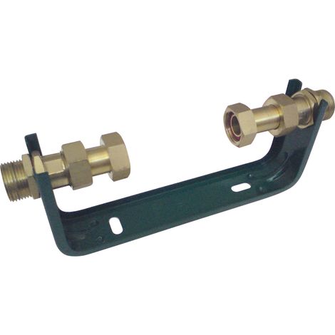 Console per contatore dell'acqua DN15 con guarnizioni, viti e perni (1/4)