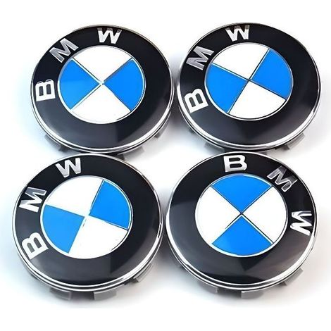 4pcs Logo Bmw 68mm Centre De Roue Cache Moyeu Jante Emblème