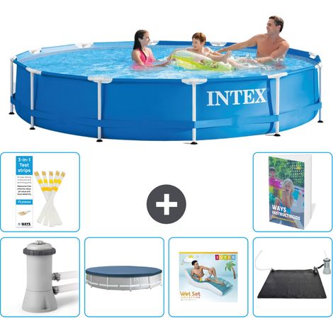 Frame Pool Rund - 366x76 cm - 7-teilig S219