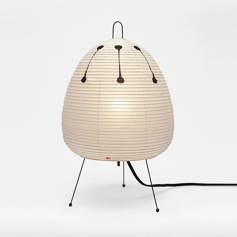 Vintage-Stehlampe aus Reispapier, LED-Nachttischlampe, Leselampe, Dekolampe, ideal für das Wohnzimmer (warmweißes Licht). (1/5)