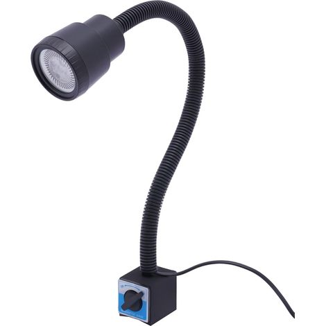 Led Magnetische Arbeitsleuchte, 220V CNC Maschinenlampe mit Magnetfuß Magnetische, LED Arbeitsleuchte Flexibel Arm Licht Nähmaschine Drehbank Fräsen Bohrmaschine Industrielle Beleuchtung