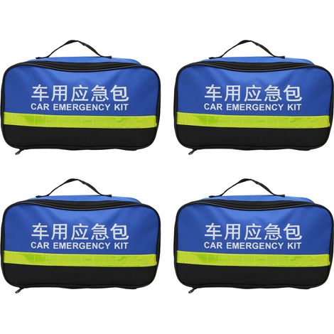 4 pièces Sac de Premiers Secours en Tissu Oxford 600D Portable pour Randonnée, Maison et Bureau (1/5)