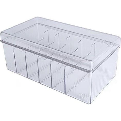 Boîte de rangement pour câbles en plastique avec couvercle, étui organisateur de câbles pour fournitures de bureau à domicile, accessoires électroniques, USB (transparent) (1/5)