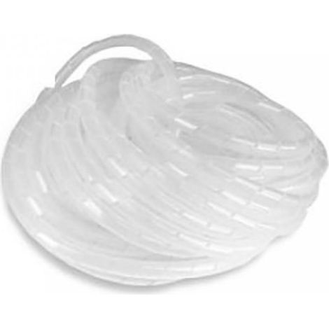 Gaine en spirale flexible pour faisceau moto motocycle blanche (1/3)