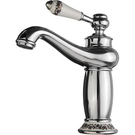 (Gris argenté)Robinet Lavabo Mitigeur Laiton Céramique Cartouche Céramique - Gris argenté (1/3)