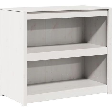 Armoire de cuisine moderne rectangulaire intérieure 106 x 55 x 92 cm rangement durable en pin massif blanc (1/5)