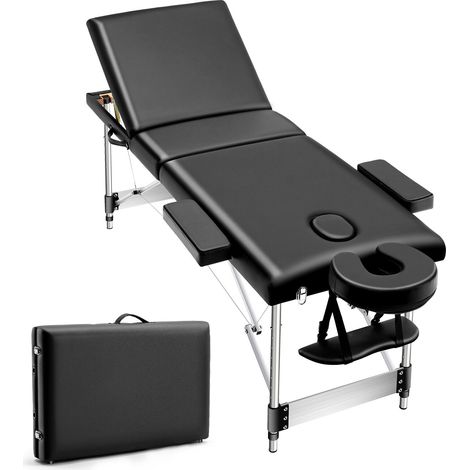 3 Zonen Alu Frame Massageliege Massagetisch Massagebank Therapieliege klappbar Stühle