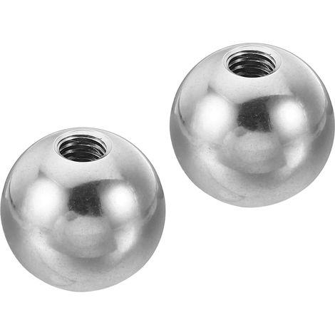 2 - Écrou Bouton - Acier Inoxydable - Filetage M6 - Pour Luminaire et Meuble - Assemblage DIY - Argent - 20mm