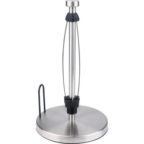 Porte-essuie-tout rustique en acier inoxydable - Porte-essuie-tout sur pied pour la cuisine et la table à manger (Argent) (1/3)