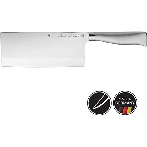 Couteau de chef chinois WMF Grand Gourmet 31,5 cm, fabriqué en Allemagne, couteau forgé, Performance Cut, lame en acier spécial, lame 18,5 cm. (1/5)