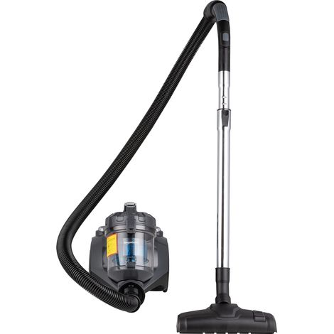 Aspirateur sans Sac à Cylindre, Puissant pour Sols Durs et Tapis, Filtre Hepa, Compact et Léger, 700 W, 1,5 L, Noir/Bleu (1/5)