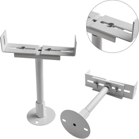 Paire de supports de radiateur en aluminium – Pieds tubulaires pour radiateur – Support de radiateur réglable en hauteur pour support vertical (réglable de 31 à 36 cm) (1/5)