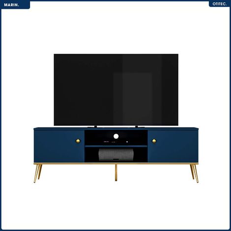 Meuble TV - H.54 x L.160 x P.40 cm - MARIN (1/5)