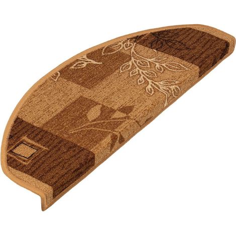 Tapis d'escalier Akzent Beige Demi-circulaire 23,5 x 65 cm