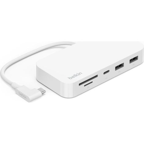 belkin Belkin CONNECT USB-C 6-in-1 Multiport-Hub+ Holder INC011btWH (INC011BTWH) (1/5)