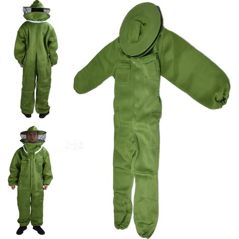 Vêtements de protection pour apiculteurs : maille respirante avec voile rond amovible. (1/5)