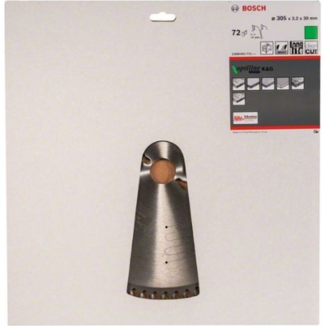 BOSCH DISCO SIERRA OPTILINE MADERA 305 X 3.2 X 30MM X 72D