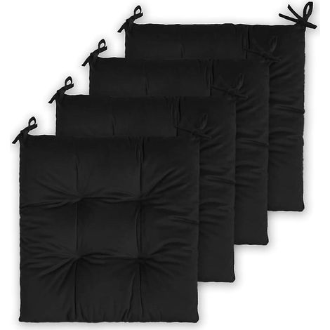 Ensemble de coussins pour chaises de jardin, coussins d'assise 40x40cm pour chaises de salle à manger, patio, terrasse, jardin extérieur - Gard (1/5)