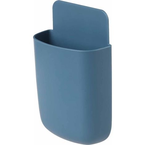 Boîte de rangement pour télécommandes, support mural multifonction robuste et élégant, pour salon chambre, bleu foncé (1/5)