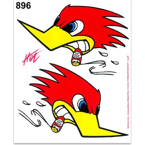 Adesivi Stickers Medi Picchio 13,5 x 16 cm (1/4)