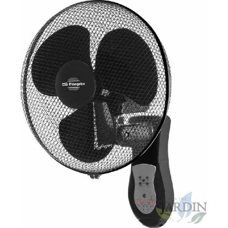 Ventilateur Mural Orbegozo WF0243, Oscillant, 3 Modes, Télécommande, Minuterie, Pales 40 cm, 40W