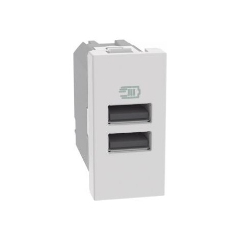 Bticino MatixGo Caricatore USB con due porte tipo A - 15W Bianco - JW4191AA