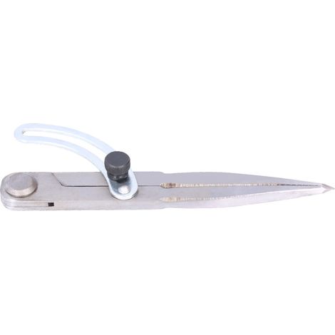 Compas de traçage à angle réglable en acier au carbone, outil de marquage pour menuiserie, diviseur d'ailes, 106mm (1/5)