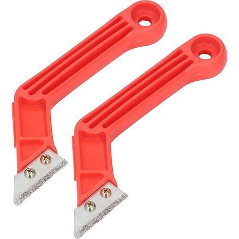Set aus 2 Drahtziehwerkzeugen mit 10 Ersatzklingen, ergonomischem Griff zum Reinigen von Fliesen und Vorbereiten von Fugen, robuste Handsäge für Renovierungsarbeiten