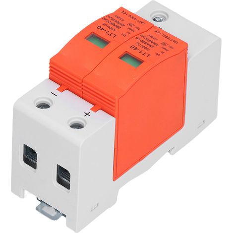 2P DC 40kA 1000V LT1-40 Überspannungsableiter für Photovoltaik-Überspannungsschutz, 20-40kA Überspannungsableiter, Solarschutzgerät, PV-Modul. (1/5)