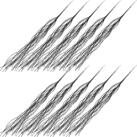 10pièces Tiges Artificielles Étincelantes pour Décoration de Noël Décorations de Fête Branches de Sapin Fausse pour Couronne Bricolage Maison Cérémonies et Événements Saisonniers (1/5)