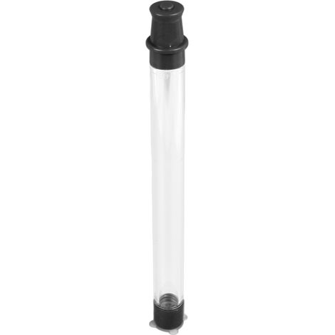 Wasserdichter, wiederverwendbarer, tragbarer Strohhalm aus Kunststoff und Silikon mit Skala, ideal für Bars, Partys, Strände und Camping, schwarz. (1/5)