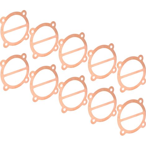 10 joints en cuivre pour compresseurs d'air, plaques de soupape métalliques, diamètre du cylindre : 65 mm, accessoires pour pompes (1/5)