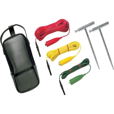 Fluke Kit de Picas y Accesorios Medición Resistencia de Tierra Negro